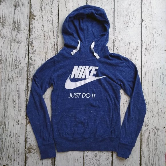 nike hoodie womens blue